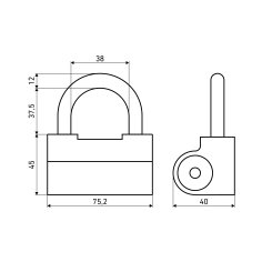 АЛЛЮР  ВС2-9С d12мм Замок навесной