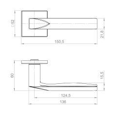 Ручка раздельная K.ZL52.AZIMUT BL-24 черный