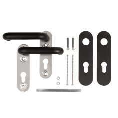 Ручка дверная FP.DH172.0433 NE (B2B)  (8x120) с пружиной BL-24 черный