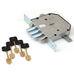 Замок врез. RеХ.3.10 (аналог 1.06.42) 6-ти сувальдный, цинк, 3 стержня Ф 18мм, 5 кл. (левый)