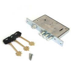 Замок врез RеХ.1.7 (аналог 1.04.27) сувальдный цинк, 3 стержня ф 12 м