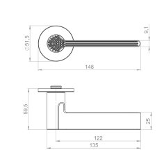 Ручка раздельная R.YM.HONEY BL-26 черный