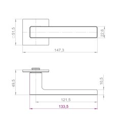 Ручка раздельная K.YM.TOFFEE BL-26 черный