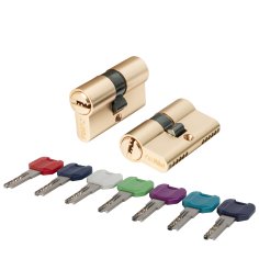 Цилиндровый механизм MaxPro7000Key60mm(25+10+25) SSG сатин.золото 7key 