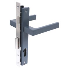 СТАНДАРТ 8520.00.7016 серый антрацит, БЕЗ Ц/М Замок врезной с/руч