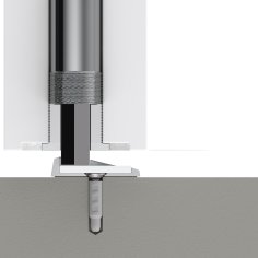 Упор дверной скрытый MAX INOX