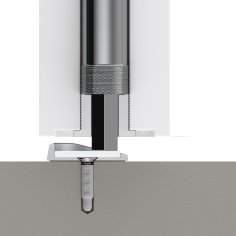 Упор дверной скрытый MAX INOX