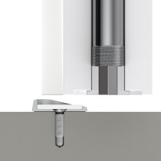 Упор дверной скрытый MAX INOX