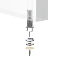 Упор дверной скрытый MAX INOX