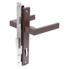 СТАНДАРТ 8520.00.8017 коричневый, БЕЗ Ц/М Замок врезной с/руч