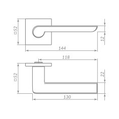 Ручка раздельная K.ARC.Q52.STEP ND ночная пустыня