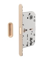 Замок межкомнатный магнитный под цилиндр с ответной планкой GRAVITY.PRO G02.196.50.85 FSG флор.зол.