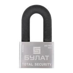 БУЛАТ ВС 3-М60-01 НС нержавеющая сталь 5кл. d=15,5мм Замок навесной