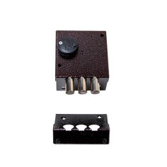 Замок накл. Кремень 1.04.61.КМА никель, сувальдный стержни 3 шт. диаметр 14мм, медный антик