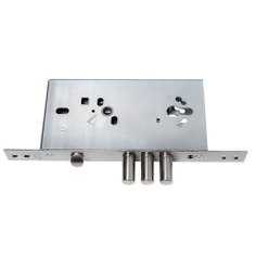 Замок врез. Лазурит 1.01.23 никель, под цилиндр- стержни 3шт. диаметр 16мм под фалевую ручку