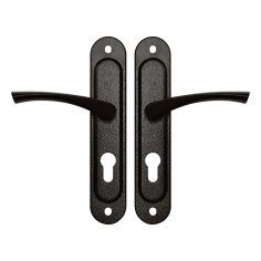Ручка дверная на планке HP 155 (черный)