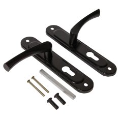 Ручка дверная на планке HP 155 (черный)