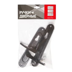 Ручка дверная на планке HP 185 (черный)
