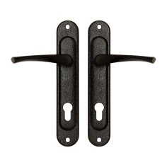 Ручка дверная на планке HP 185 (черный)