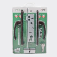 Корпус Ajax (Аякс) цилиндровый в комплекте с ручкой KIT GATE-2585/24 BR коричневый