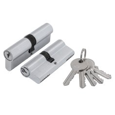 Цилиндровый механизм (AS100/90) AS1000Key90(40+10+40) CP хром 