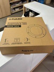 Иллюминатор для дверей PORTHOLE-350 INOX 304, диаметр 350 мм