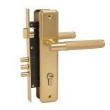 БУЛАТ ЗВ4-3.02.06 ФЕРОНА итал.матовое золото 5 перф.кл. Замок врезной с/руч