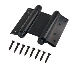 Пружинная двусторонняя (барная) петля DSH5 (125х86х1,5) INOX 201 BL черный (блистер)
