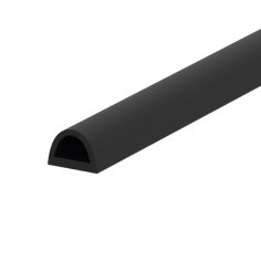 Уплотнитель самоклеящийся ADH/D-21x15mm, BLACK черный 50m