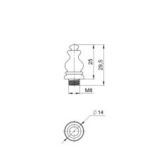 Комплект колпачков CAP.CL/UWD6000.OPTIMA (2 шт) BL черный